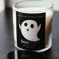 Load image into Gallery viewer, Halloween Candle with cute ghost label on the front