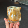 Load image into Gallery viewer, Fraser & Fir Needle Wave Jar Soy Candle in Amber