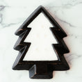 Load image into Gallery viewer, Black Pottery Tree Bowl Candle - Winter Market