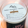 Load image into Gallery viewer, You Light Up My World - Valentine's Day Soy Candle - 9 oz Whiskey Glass Jar - Choose Your Scent