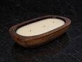 Load image into Gallery viewer, Unscented - 3 Wick Natural Wood Dough Bowl