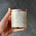 Load image into Gallery viewer, Sea Salt & Orchid scented candle in a whiskey glass jar