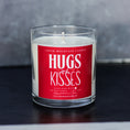 Load image into Gallery viewer, Hugs & Kisses - Valentine's Day Soy Candle - 9 oz Whiskey Glass Jar - Choose Your Scent