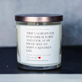 Load image into Gallery viewer, "There's nobody else I'd rather..." Valentine's Day 9 oz Whiskey Glass Jar Soy Candle - Choose Your Scent