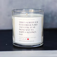 Load image into Gallery viewer, "There's nobody else I'd rather..." Valentine's Day 9 oz Whiskey Glass Jar Soy Candle - Choose Your Scent
