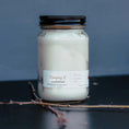 Load image into Gallery viewer, 13 oz Mason Jar Soy Candle - Mahogany & Teakwood