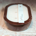 Load image into Gallery viewer, Sweet Vanilla Cinnamon - Modern Natural 3 Wick Dough Bowl Candle
