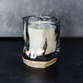 Load image into Gallery viewer, Smoked Gray Wave Shaped Glass Candle with Bamboo Lid - Choose Your Scent