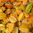 Load image into Gallery viewer, 13 oz Mason Jar Soy Candle - Starfruit & Mandarin