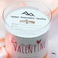 Load image into Gallery viewer, "I love you because..." Valentine's Day 9 oz Whiskey Glass Jar Soy Candle - Choose Your Scent