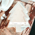 Load image into Gallery viewer, 5 Wick White Wood Christmas Tree Bowl Candle - Winter Market