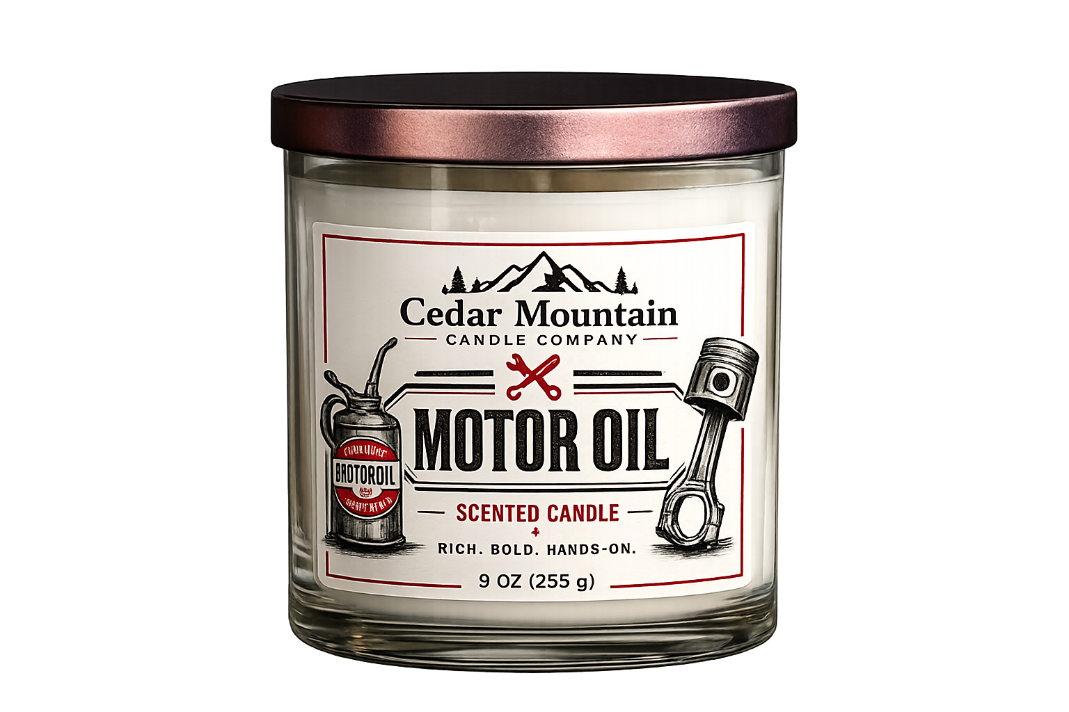 9 oz Motor Oil Scented Candle