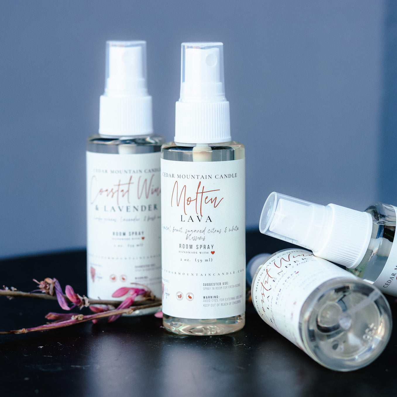 2 oz Room Spray - Sea Salt & Orchid – Cedar Mountain Candle