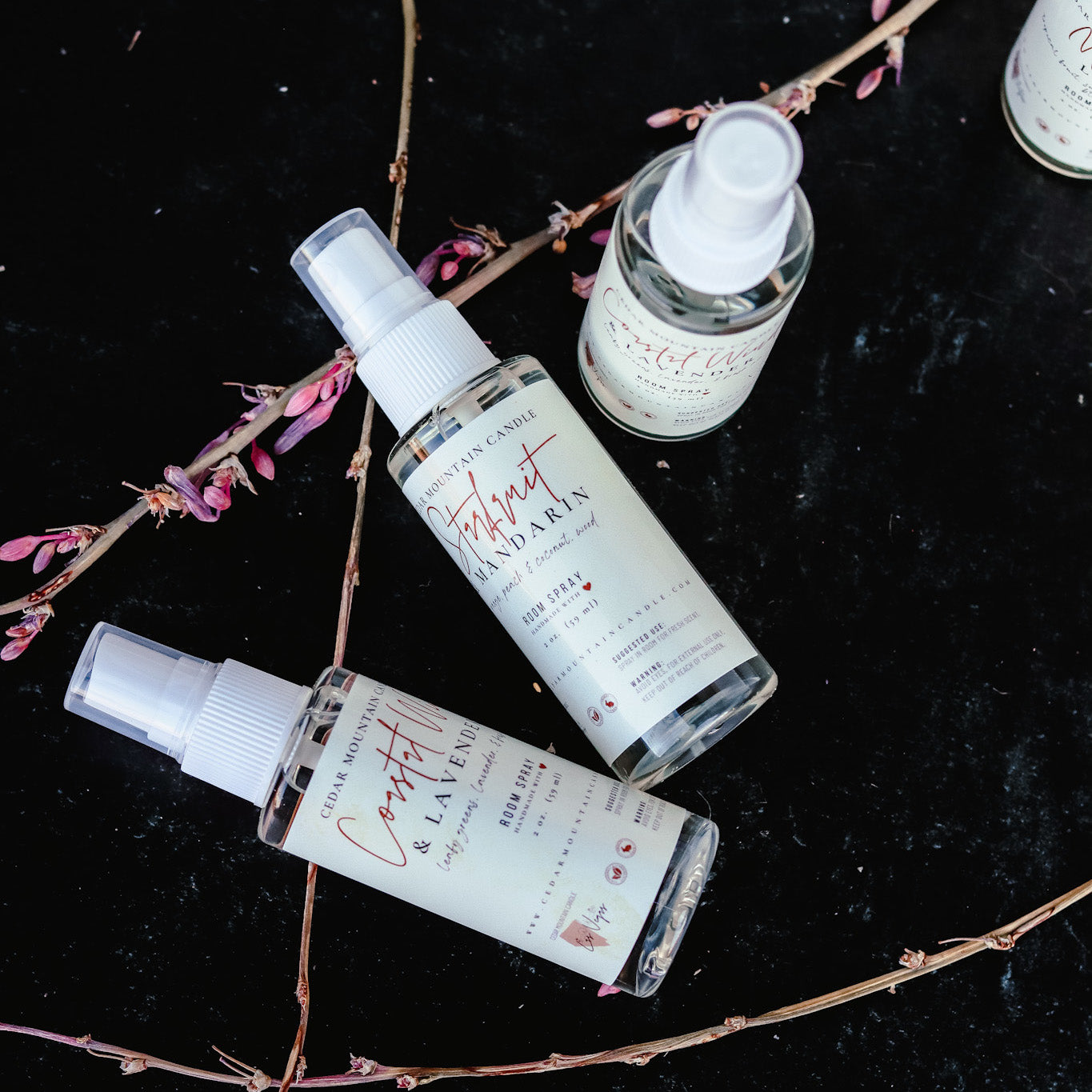 2 oz Room Spray - Sea Salt & Orchid – Cedar Mountain Candle