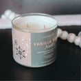 Load image into Gallery viewer, New Look! Vanilla Bean Noel - 3 Wick Jar Candle - Wrap Around Label
