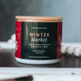 Load image into Gallery viewer, New Look! Winter Market - 3 Wick Jar Candle - Wrap Around Label
