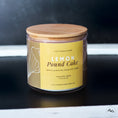 Load image into Gallery viewer, New Look! Lemon Pound Cake - 3 Wick Jar Candle - Wrap Around Label
