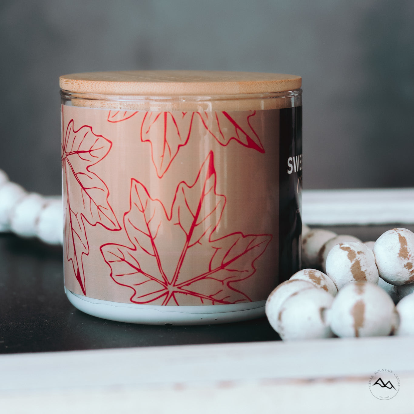 New Look! Sweet Vanilla Cinnamon - 3 Wick Jar Candle - Wrap Around Label