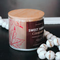 Load image into Gallery viewer, New Look! Sweet Vanilla Cinnamon - 3 Wick Jar Candle - Wrap Around Label
