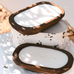 Cozy Flannel - Rustic Natural 3 Wick Dough Bowl Candle