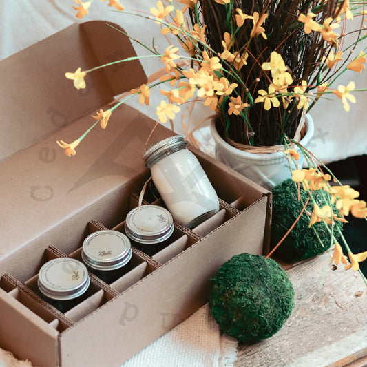 Spring & Summer Mini Mason Jar Candle Set - Set of 4