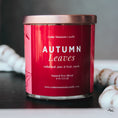 Load image into Gallery viewer, New Look! Autumn Leaves - 9 oz Whiskey Jar Candle - Wrap Around Label
