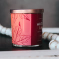 Load image into Gallery viewer, New Look! Autumn Leaves - 9 oz Whiskey Jar Candle - Wrap Around Label
