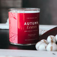 Load image into Gallery viewer, New Look! Autumn Leaves - 9 oz Whiskey Jar Candle - Wrap Around Label
