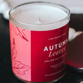 Load image into Gallery viewer, New Look! Autumn Leaves - 9 oz Whiskey Jar Candle - Wrap Around Label
