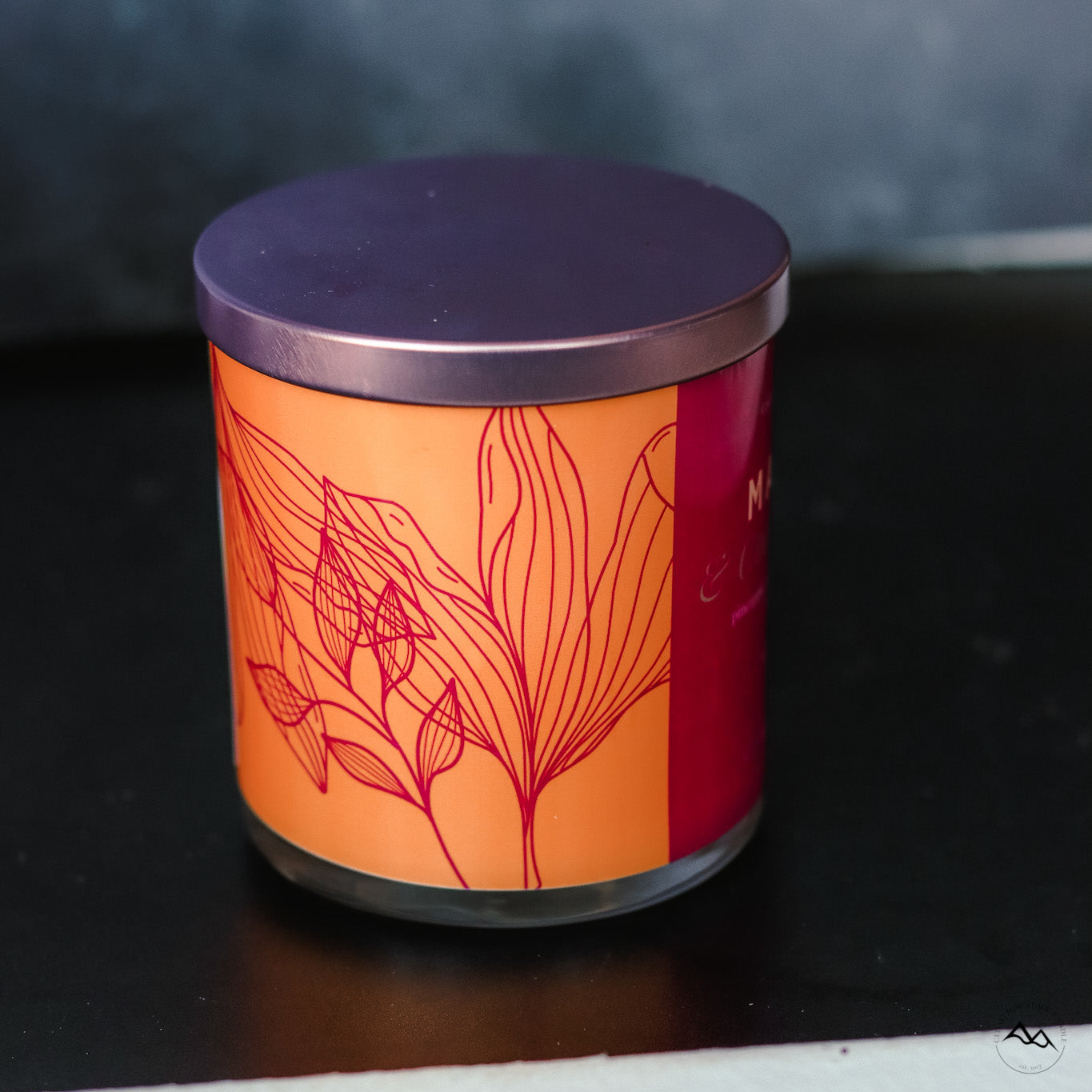 New Look! Mango & Coconut Milk - 9 oz Whiskey Jar Candle - Wrap Around Label