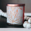 Load image into Gallery viewer, New Look! Pumpkin Soufflé - 9 oz Whiskey Jar Candle - Wrap Around Label
