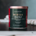 Load image into Gallery viewer, WINTER & HOLIDAY 9 oz Whiskey Jar Candle - Wrap Around Label
