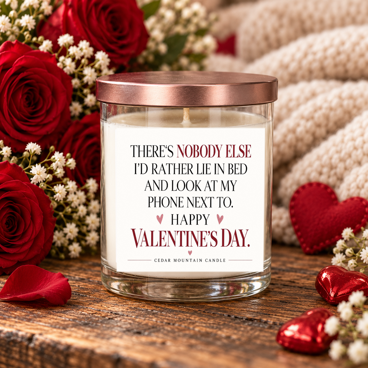 There's Nobody Else Valentine's Day 9 oz candle – hero