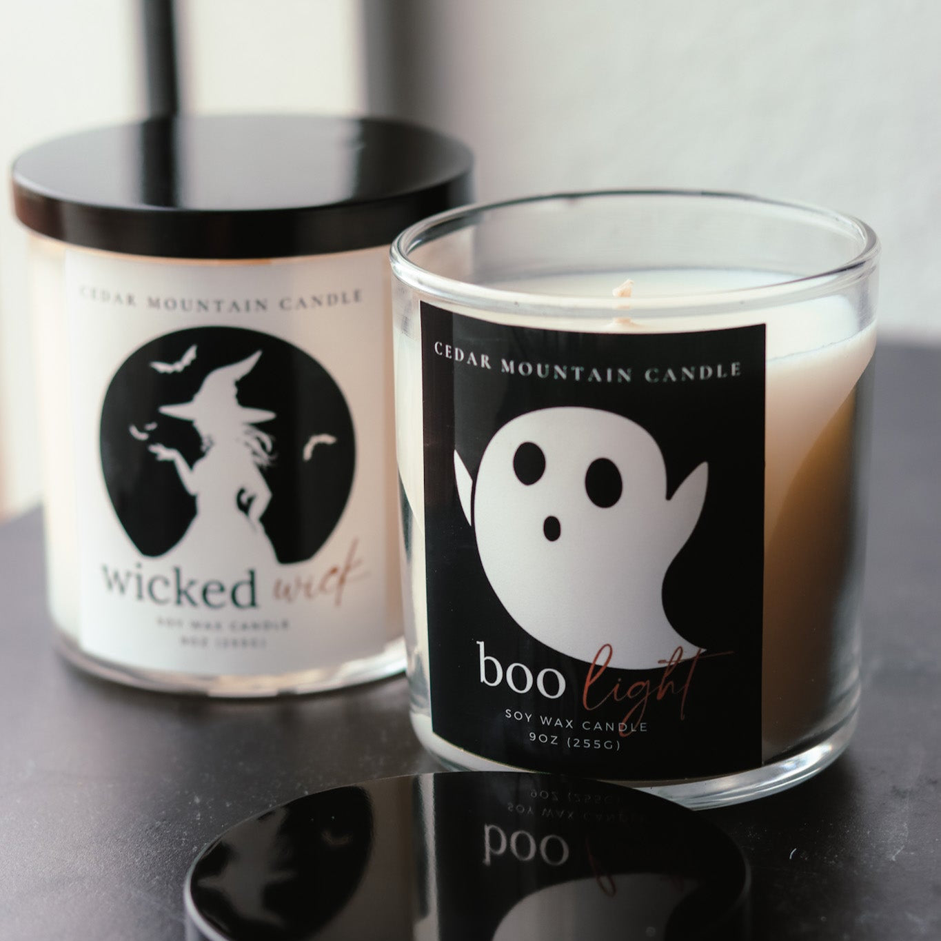 Halloween soy candles collection by Cedar Mountain Candle