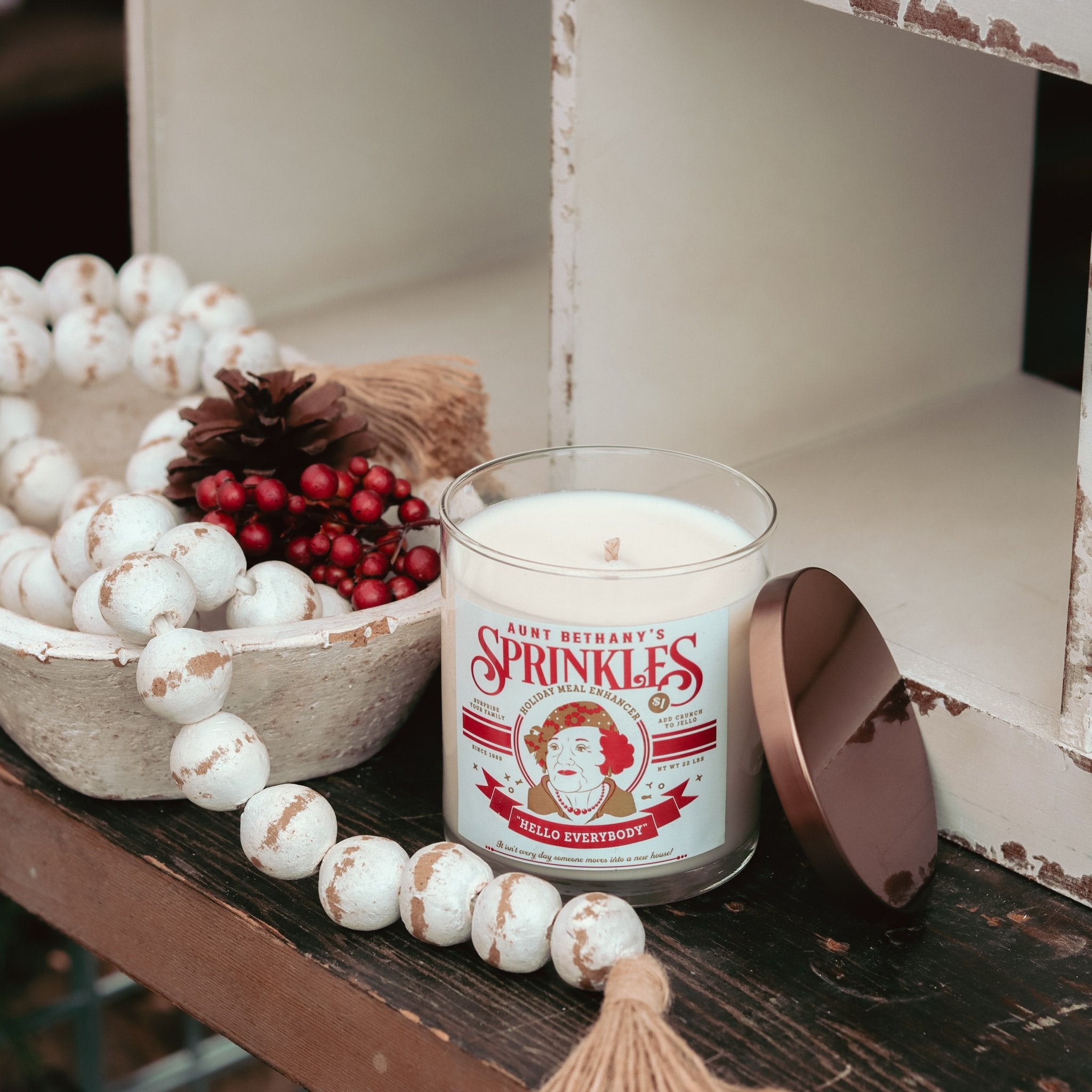 Griswold Aunt Bethany 9 oz Jar Soy Candle - Winter Scents