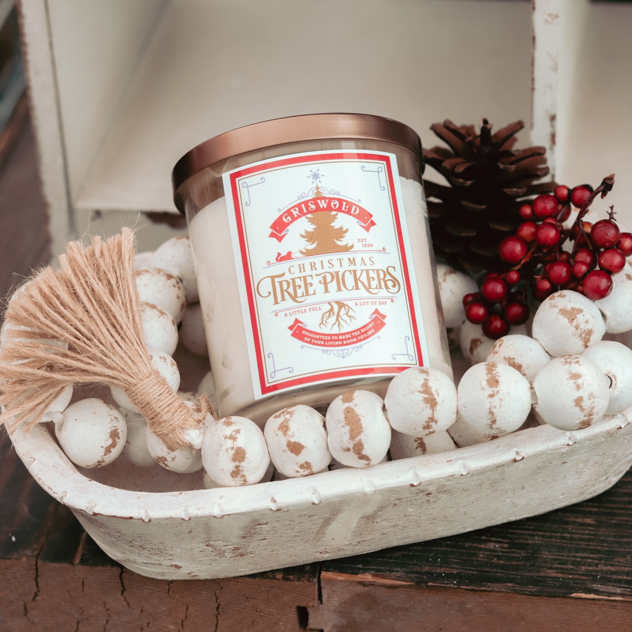 Griswold Christmas Tree Pickers 9 oz Jar Soy Candle - Winter Scents