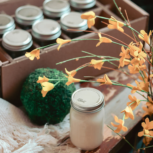 Spring & Summer Mini Mason Jar Candle Set - Set of 8