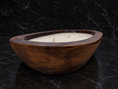 Load image into Gallery viewer, Unscented - 3 Wick Natural Wood Dough Bowl
