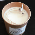 Load image into Gallery viewer, Candle refill kit labeled 'Coastal Wind & Lavender' in a cardboard container.
