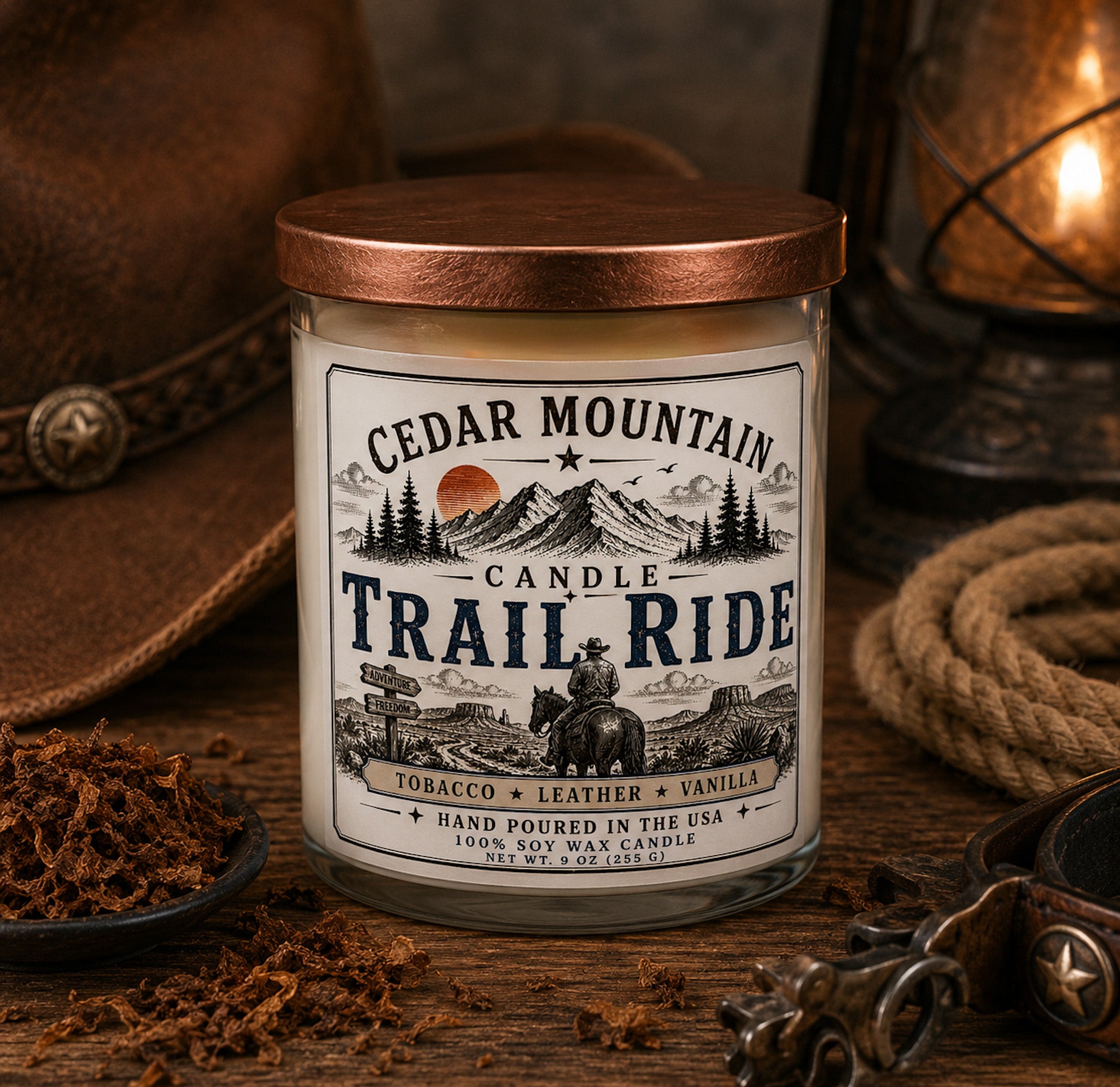 CLEARANCE Trail Ride 9 oz Soy Candle