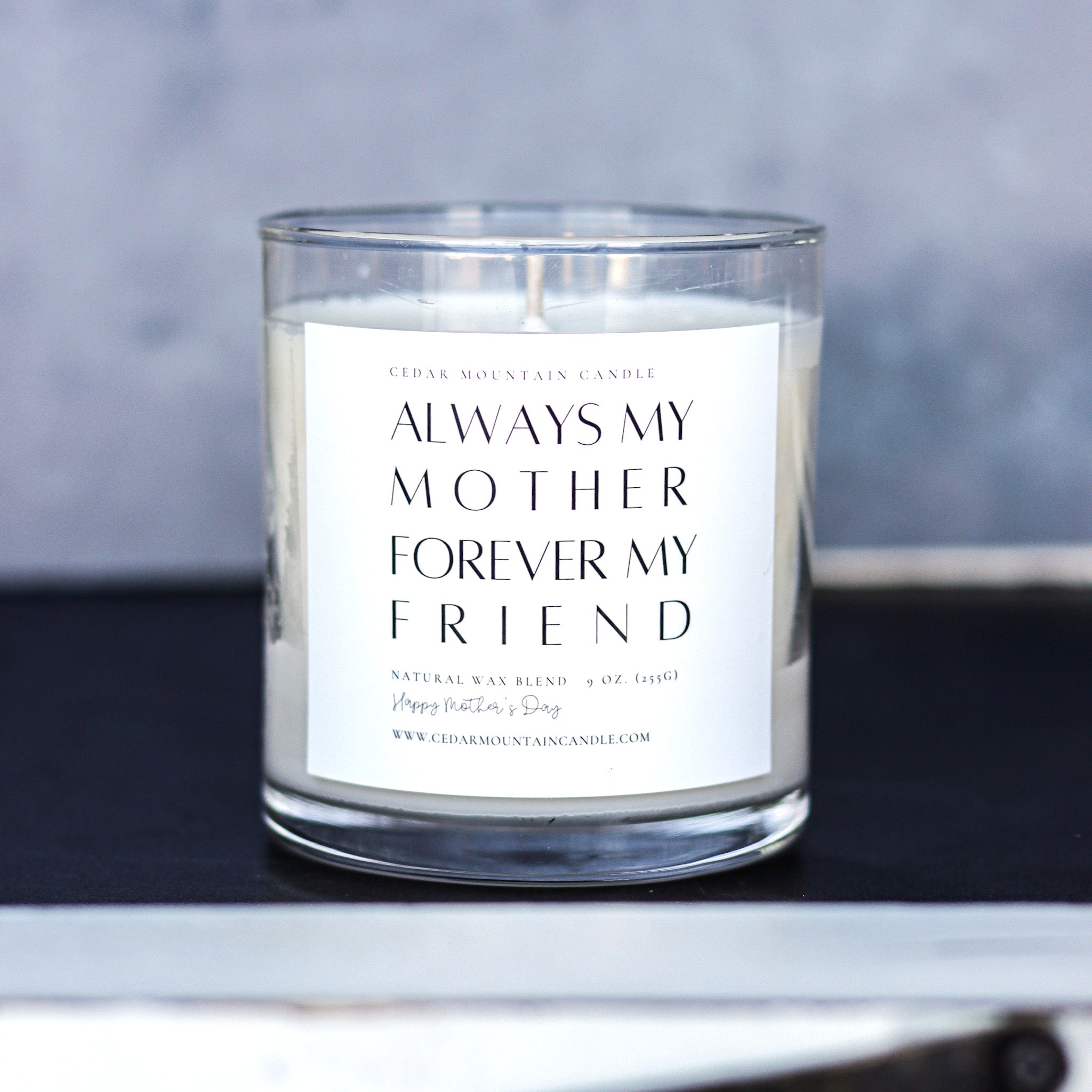 "Always my mother, forever my friend" - Mother's Day Whiskey Glass Candle