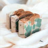 Cedar Mountain Candle blackberry ginger scented cold process bar soap with cocoa butter