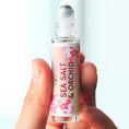 Load image into Gallery viewer, Cedar Mountain Candle Sea Salt & Orchid perfume roller oil with floral accents. 10ml glass bottle.
