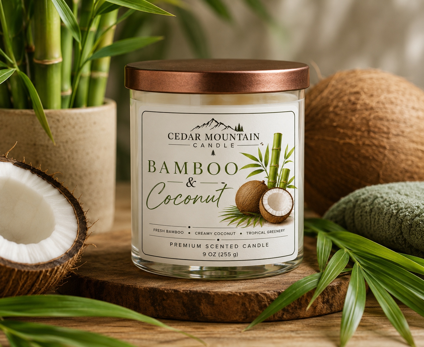 Bamboo & Coconut Soy Candle