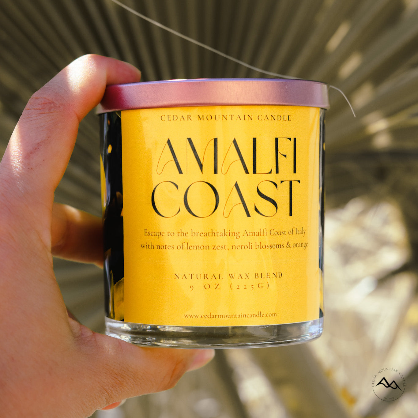 Amalfi Coast - 9 oz Whiskey Glass Candle