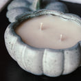 Load image into Gallery viewer, Green Ceramic Pumpkin Candle with Lid - Fall Scents
