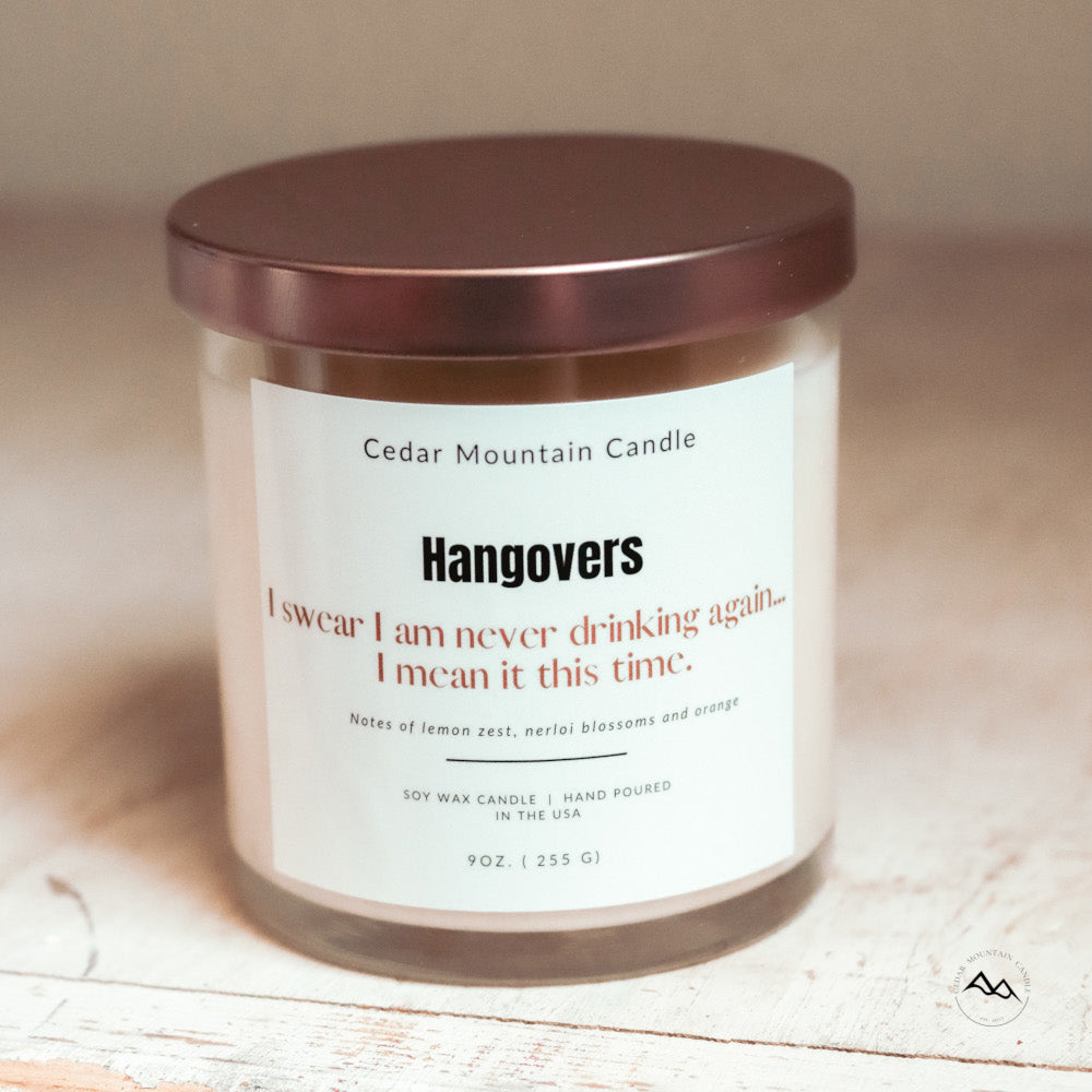 I Swear I am Never Drinking Again. I Mean it This Time.  - 9 oz Soy Candle