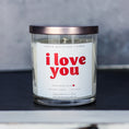 Load image into Gallery viewer, Valentine's Day Scented Soy Candle 9 oz Whiskey Glass Jar
