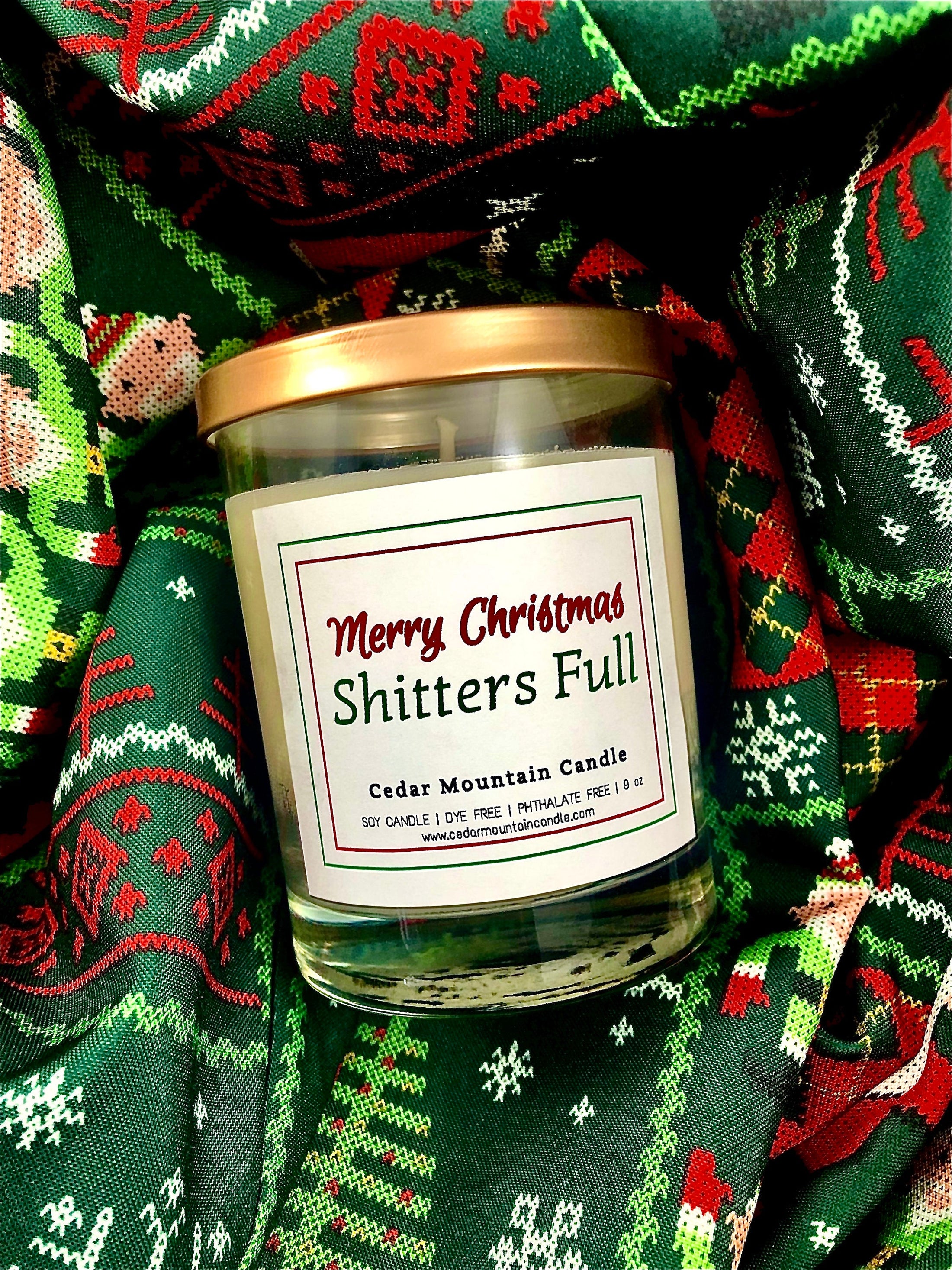 Griswold Merry Christmas.  Shitter's Full - 9 oz Soy Candle