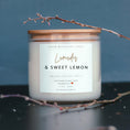 Load image into Gallery viewer, Lavender & Sweet Lemon - 3 Wick Jar Candle
